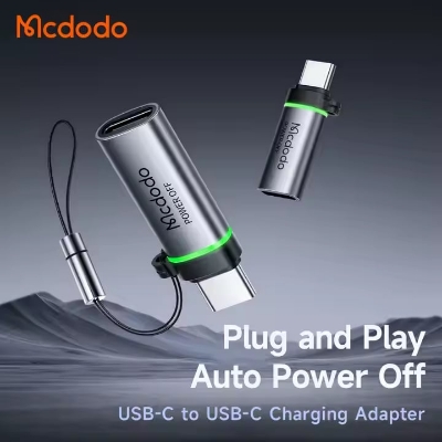 Picture of MCDODO OT-245 USB-C to USB-C 100W Auto Paper Off Data Adapter with Lanyard