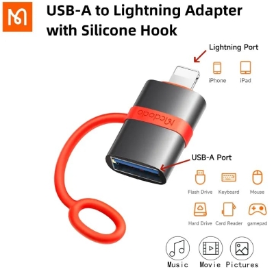 Picture of Mcdodo OT-260 USB-A to Lightning Adapter With Silicone Hook