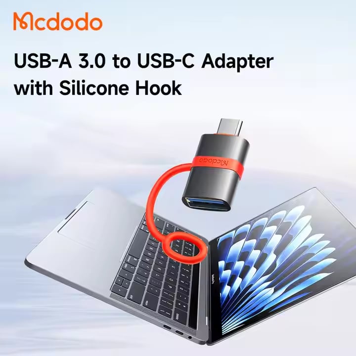 Picture of Mcdodo OT-381 USB-A USB-C Adapter With Silicone Hook