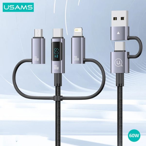 Picture of USAMS SJ713 60W Fast Charging 6in1 Display Display Data Cable