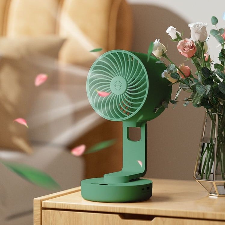 Picture of Awei F34 Strong Wind Air Circulation Wide Angle Night Lamp Fan 4000mAh Battery