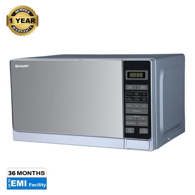 Picture of SHARP R-20MT(S) Digital Panel Microwave Oven, 20L-Silver.