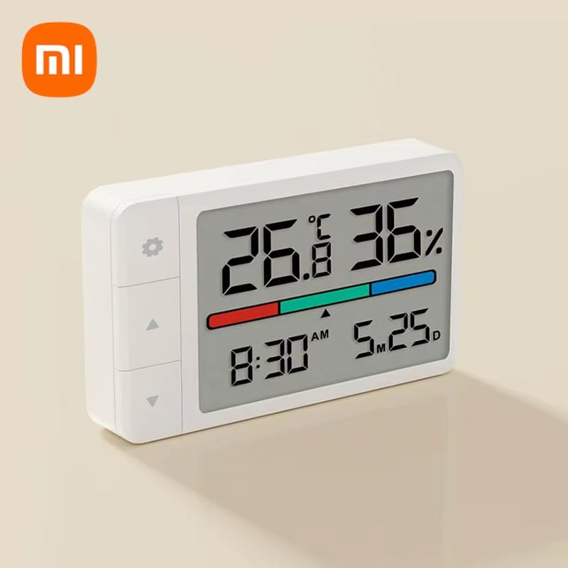 Picture of Xiaomi MiaoMiaoCe Intelligent Thermometer Hygrometer Multi Function Clock HD Digital Display Weather Station - MHO-C306