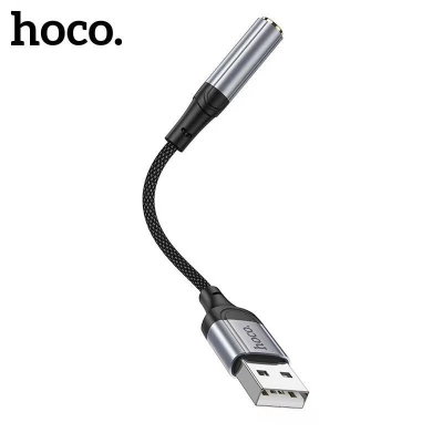 Picture of Hoco LS36 USB To 3.5mm Fresh External Sound Card - Black