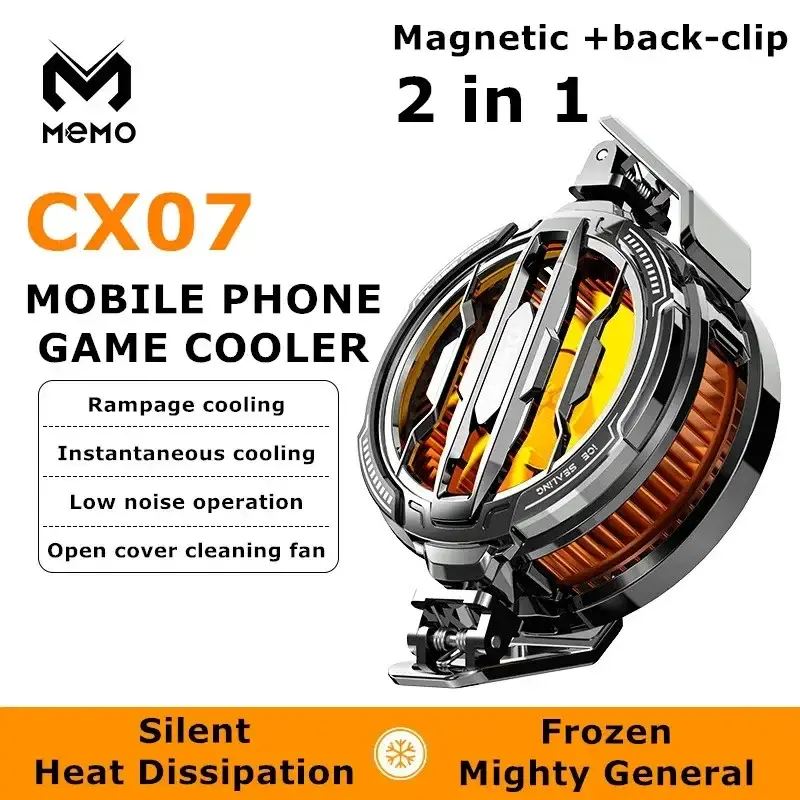 Picture of MEMO CX07 2 IN 1 Magnetic Mobile Phone Semiconductor Cooling Fan Radiator for Game Cooler