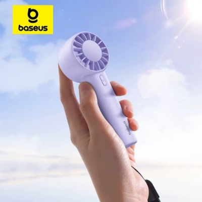 Picture of Baseus Fan GoTrip DT1 Mini Turbine Handheld Fan 1200mAh-  Nebula Purple