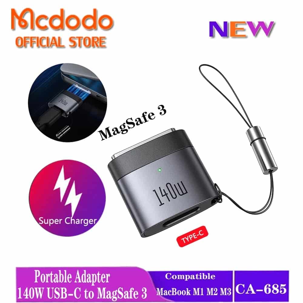 Picture of Mcdodo 140W USB-C to MagSafe 3 Portable Adapter For Mac Book Air/Pro M1 M2 M3 OT-685