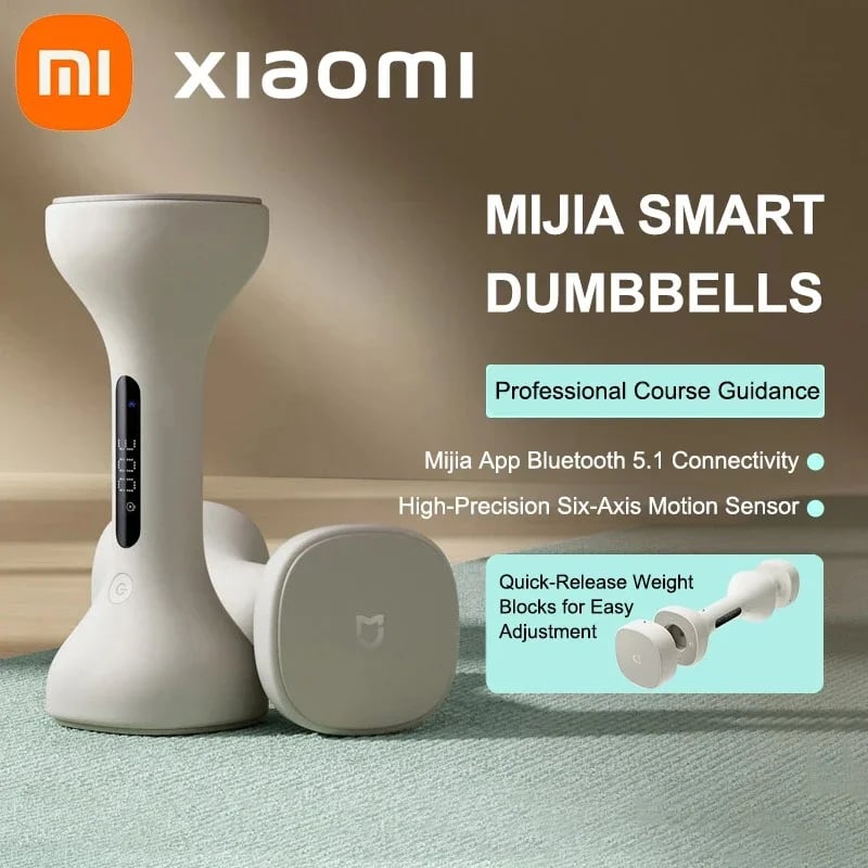 Picture of Xiaomi Mijia Smart Dumbbells Men and Women Home Fitness Muscle Shaping Arm Light Weight LED Display Suitable For Mi Home APP