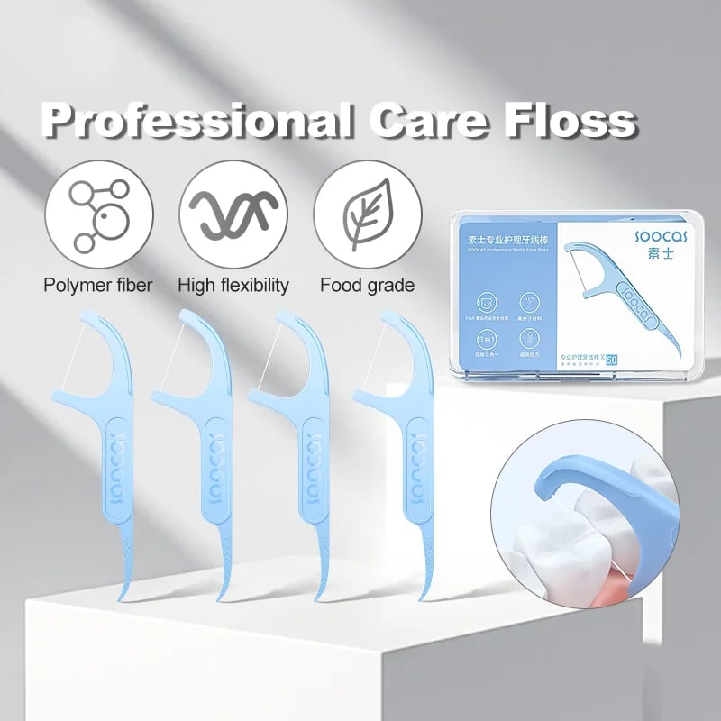 Picture of Xiaomi Youpin Soocas Dental Floss Pick Teeth 1 Box (50 Pcs)