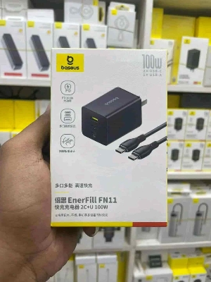 Picture of Baseus EnerFill FN11 Fast Charger 2C+U 100W With Cable