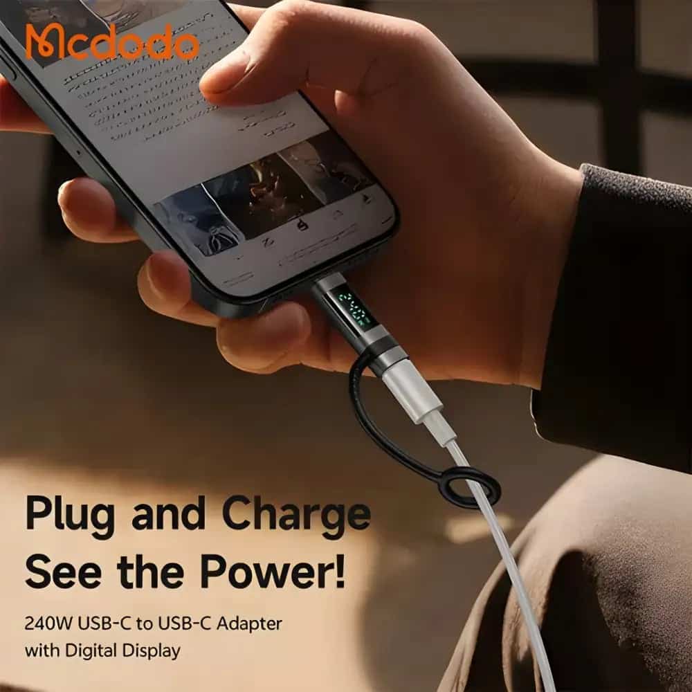 Picture of Mcd_odo OT-262 240W USB C to USB C Adapter with LED Power Display and Lanyard