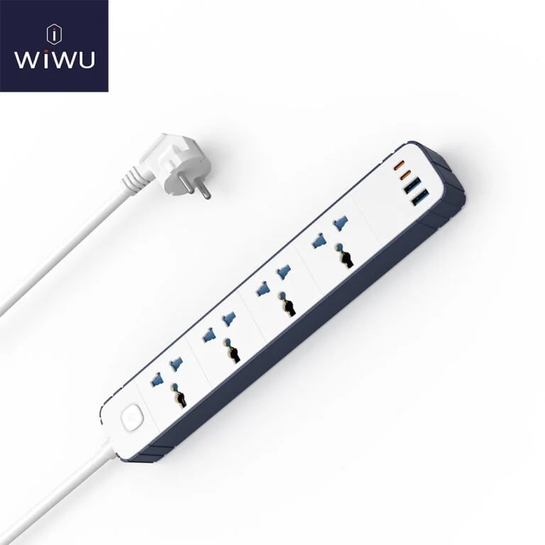 Picture of WiWU Wi-S007 PS422 8-in-1 GaN 20W Fast Charging Power Strip