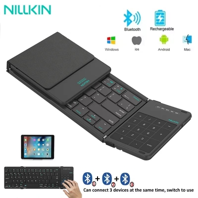 Picture of Nilkin Cube Pocket Foldable Bluetooth Keyboard with Touchpad