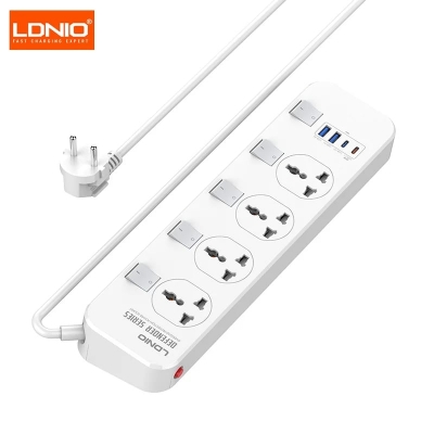 Picture of Ldnio SC4408C 2500W Power Socket 4 Outlet with Individual Switch