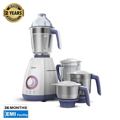 Picture of Philips Viva Collection HL7701/00 Mixer Grinder, 750 Watts, 4 Jars (Elegant Lavender and White)