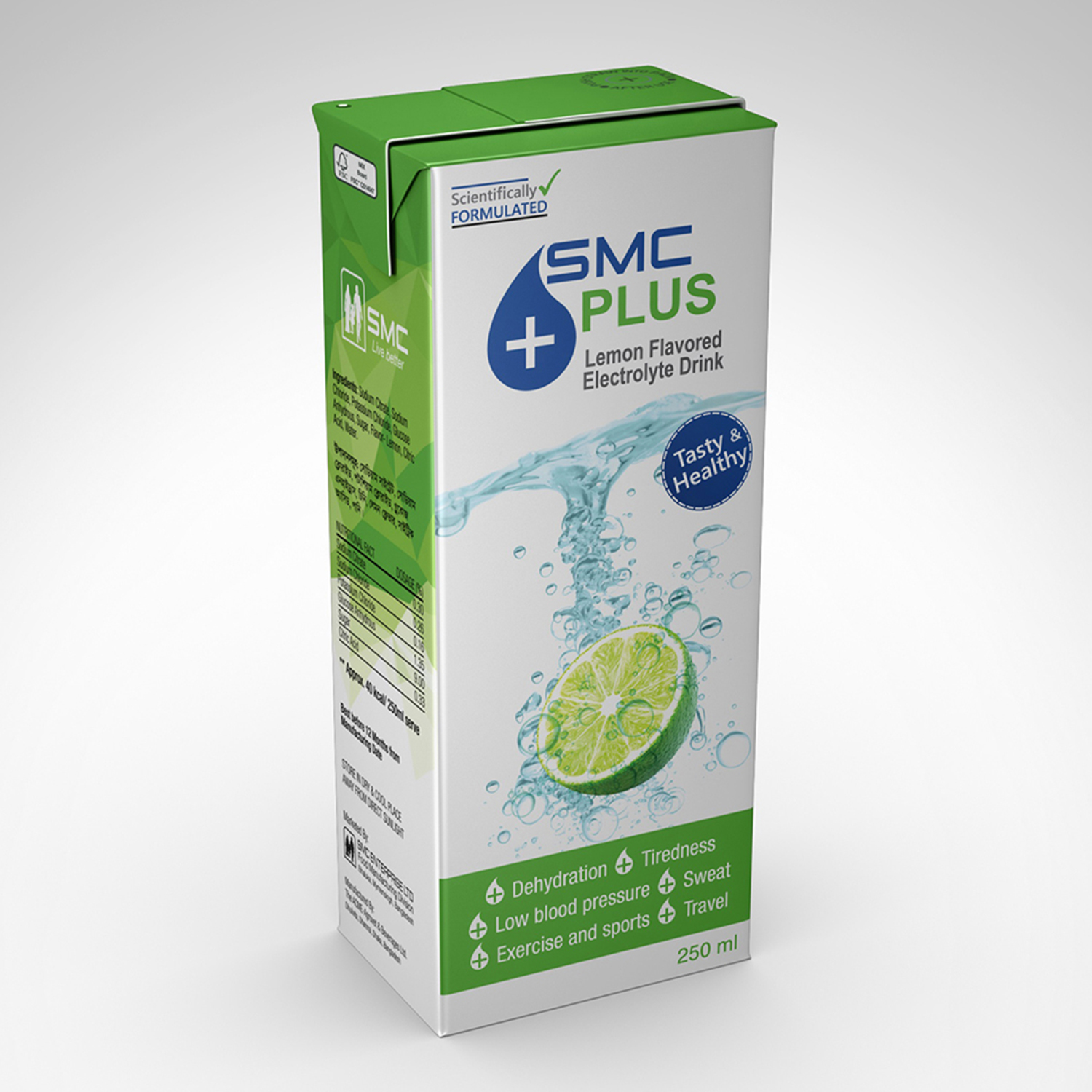 Picture of SMC PLUS Lemon Flavor Electrolyte Drink (6's Combo Pack)