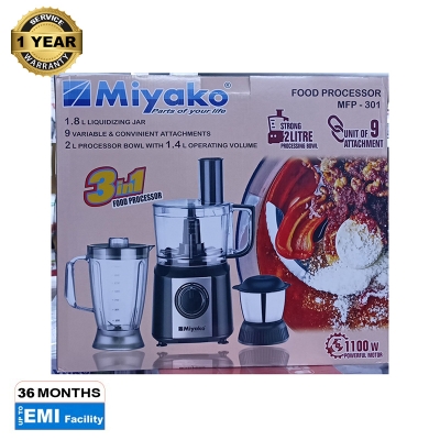 Picture of Miyako food processor 3 in 1 MFP-301 1100w heavy duty