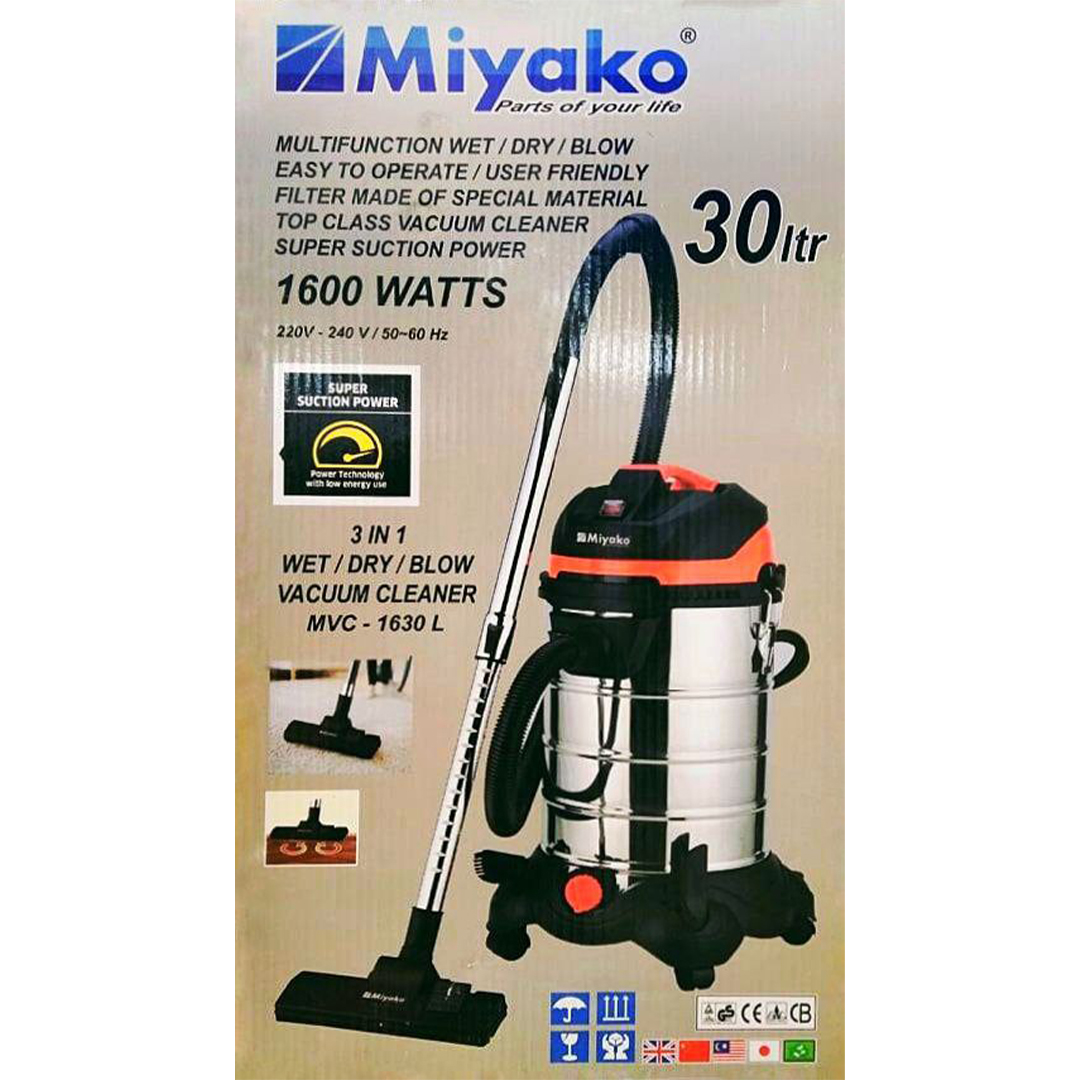 Picture of Miyako 30 Liter 1600W Vacuum Cleaner (MVC-1630L)