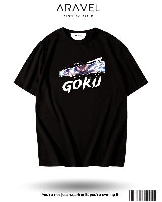 Picture of Premium Men's Drop Shoulder T-Shirt | Black | Iconic Anime Design | Comfort | goku anime