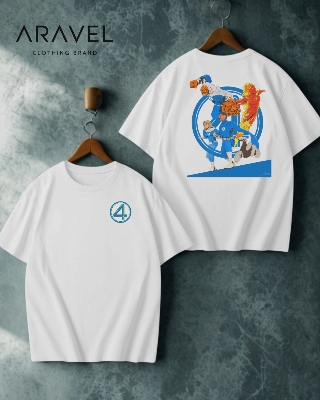 Picture of Premium Men's Fantastic Four T-Shirt - Black Edition by Aravel Clothing Brand