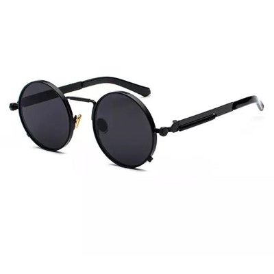 Picture of full still metal body and high quality  lens glass Sunflower best selling classics vintage round retro unisex sun shades customised steam punk sunglass