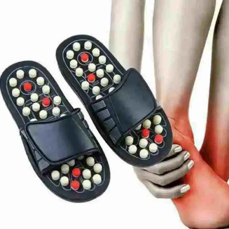 Picture of Massage Slippers With 41 Acupressure Points, 180 ° Rotatable Magnetotherapy Tai Chi Massage Shoes To Reduce Foot Pain For Men And Women