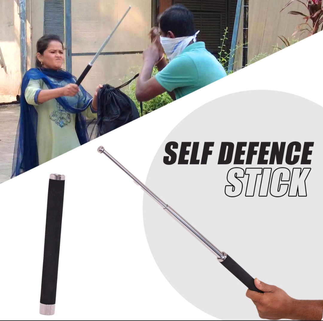 Picture of Aluminium Self Defence Stick Tactical Rod Heavy Metal And Extendable For Safety Purpose