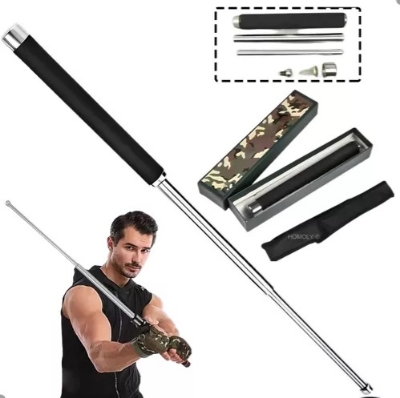 Picture of Heavy Material Foldable easy Carry Self Defence Tactical Rod (Heavy Metal and Extandable) Iron Folding Stick