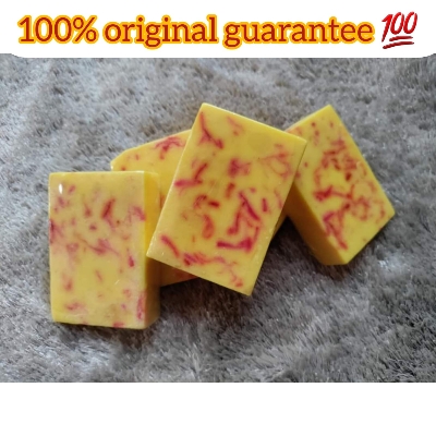 Picture of Hand Made Real Saffron Goat Milk Bar Soap -110g-Beauty soap