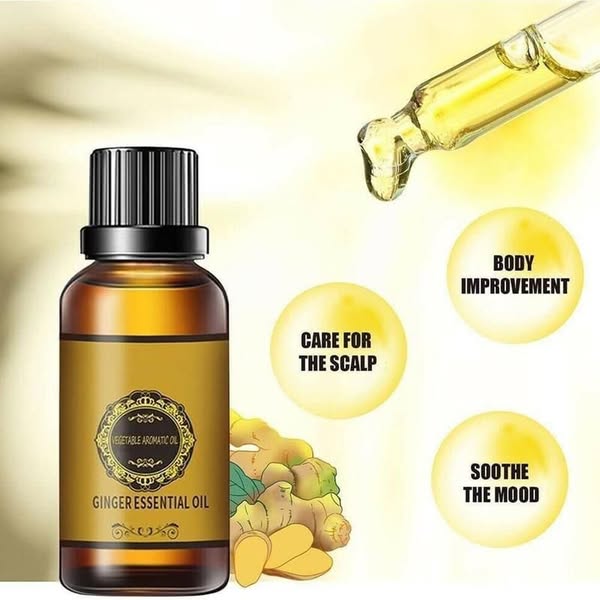 Picture of 10/30ML Ginger Essential Oil Firming Slimming Shaping Liquid Belly Sculpting Essential Promote Metabolism Full Body Massage Oil - Oil