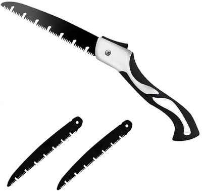 Picture of Folding Saw, Woodworking Saw, Household Three Sided Gear Grinding Hand Saw, Fruit Tree Pruning Garden Saw, Outdoor Logging Saw, Saw