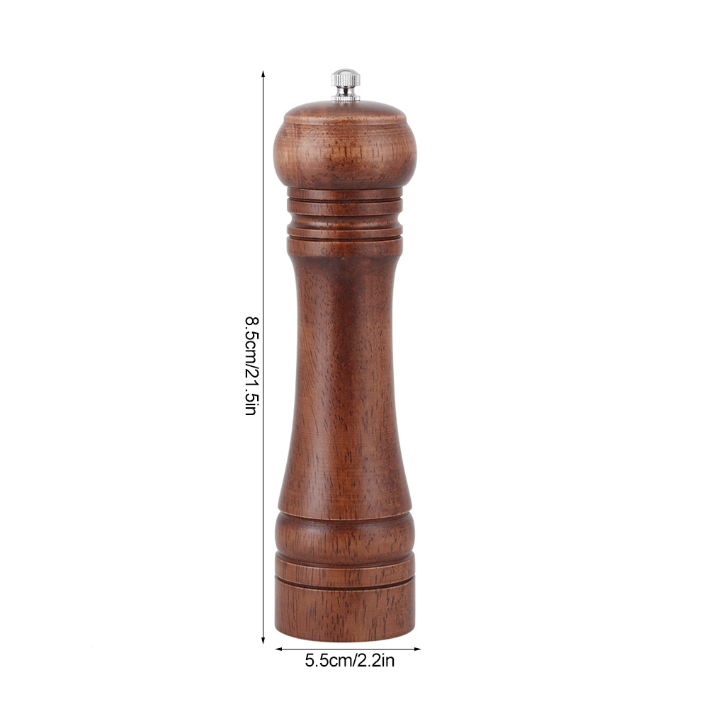 Picture of Wood Pepper and Salt Grinder -(Wooden) - Material: Wood and Metal-Grind for Home Flavour Use to easy 6 inch,8 inch