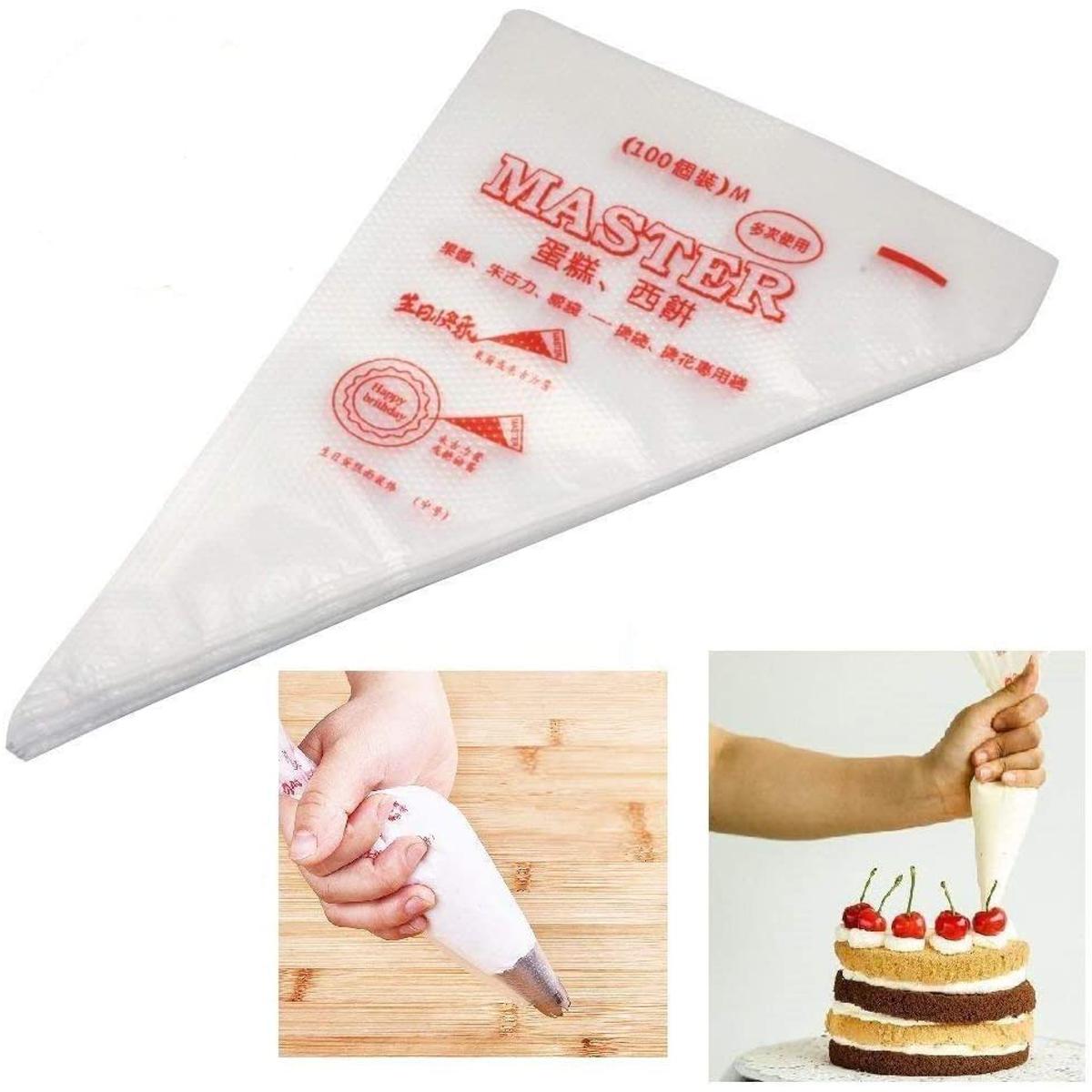 Picture of 10 Piece Plastic Disposable Piping Bags Cake Cream Decorating