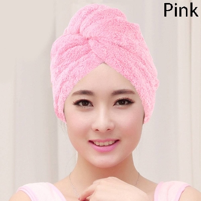 Picture of Dry Hair Cap Microfiber Quick Towel Magic Hair Towel Wrap for Women Absorbent Towel