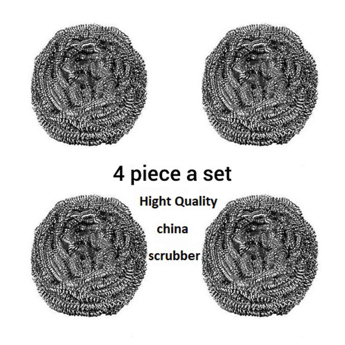 Picture of Dish Wash Metal Scrubber Four (4) Piece