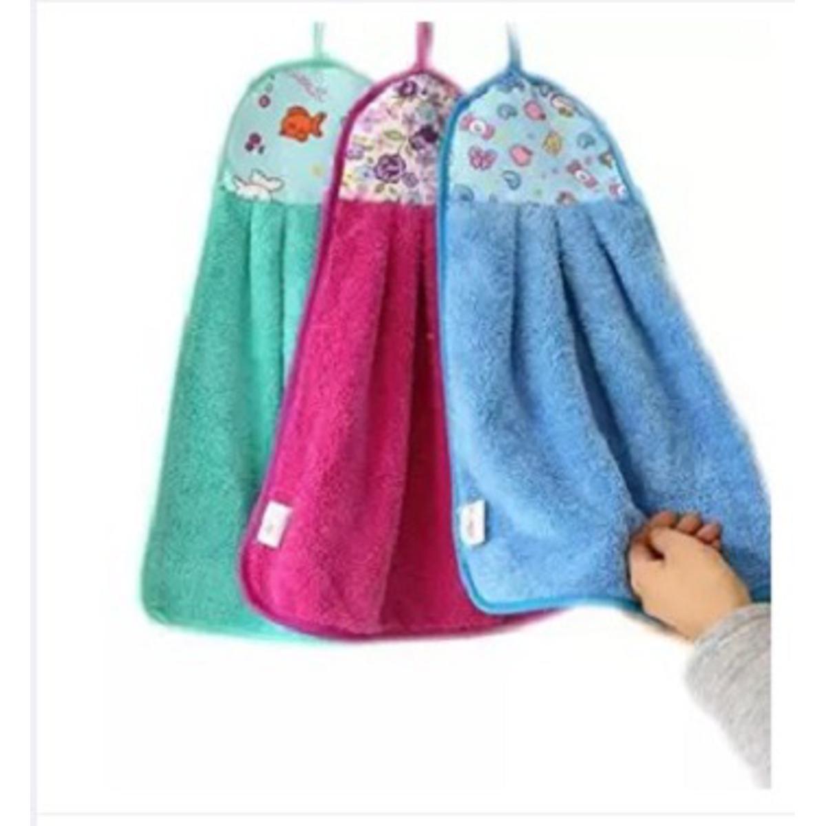 Picture of Hanging Basin Hand Towel 10×15 Inch (3 Pieces) -Multicolour