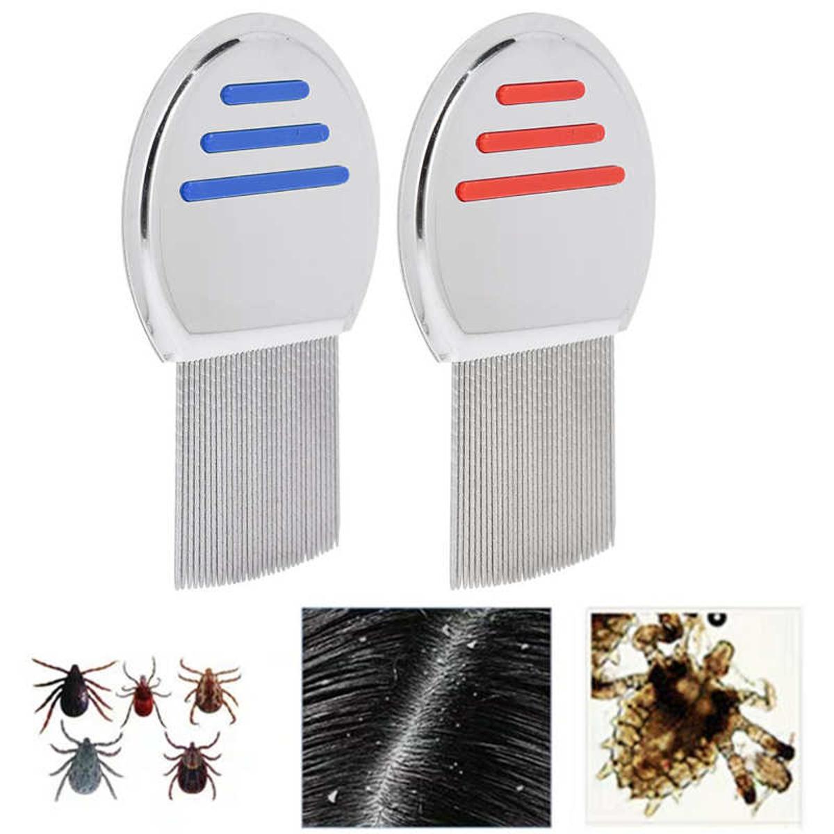 Picture of Lice and Nit Egg Free Treatment Professional Stainless Steel Lice Removal Comb