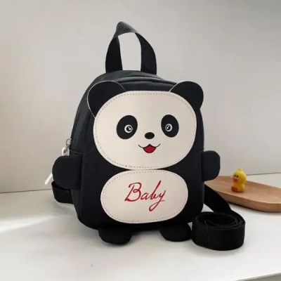 Picture of Nylon Animal Children Backpacks Kids Preschool Bags Cartoon Panda Book Bags for Baby Girl Boy Anti Lost Backpack for Kids