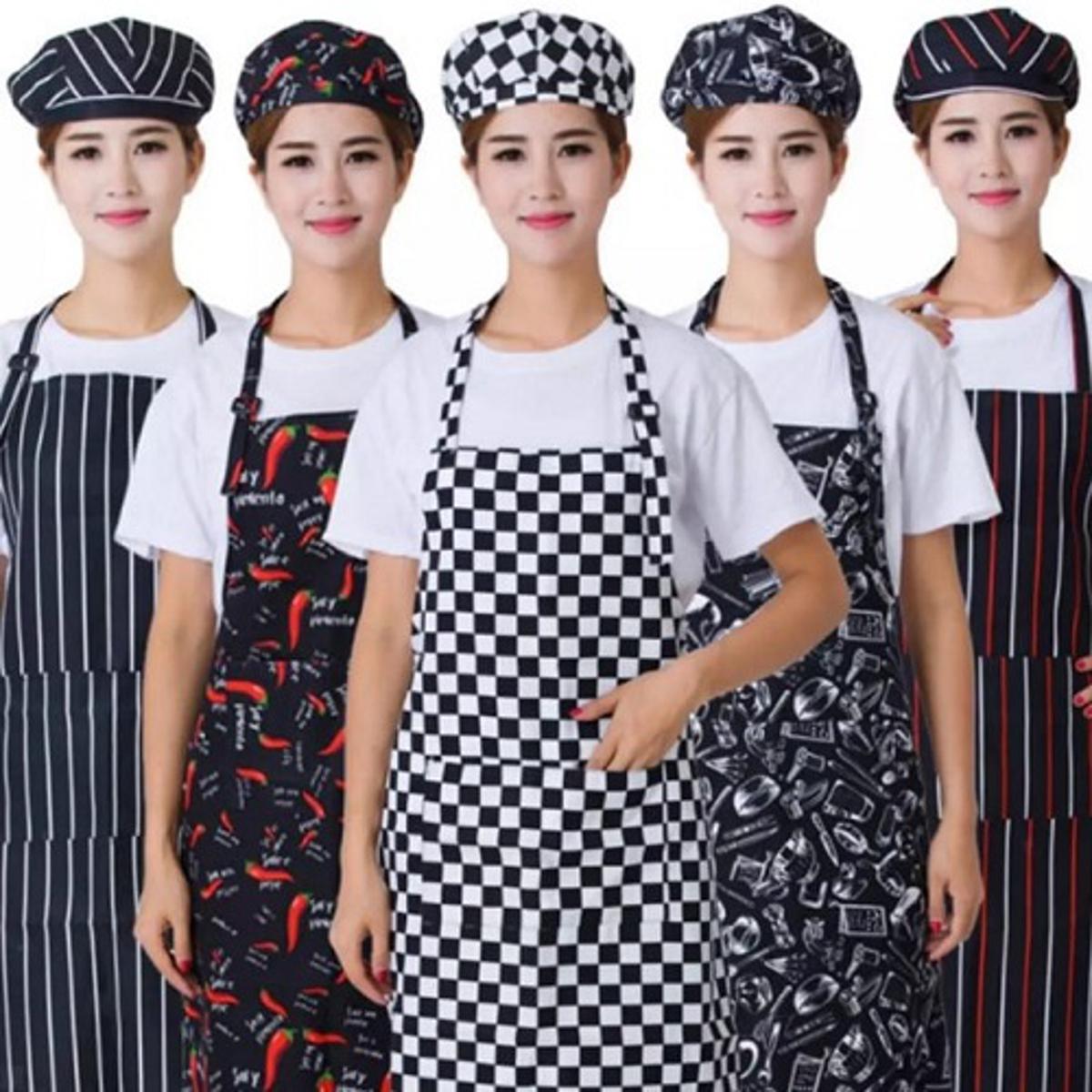 Picture of Kitchen new print apron water proof hi quality product man woman use cooking apron