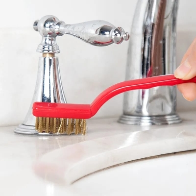 Picture of 3 Pcs Multipurpose Bathroom Tile Floor Gap Cleaning Brush Window Groove Cleaning Brush Convenient Household Corner Cleaning Tools