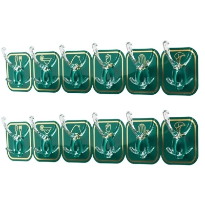 Picture of Coat Hook Heavy Duty Multifunctional Home Organization Two Prongs Kitchen Bathroom Wall Mounted Towel Hanger Household Products-6 pcs set