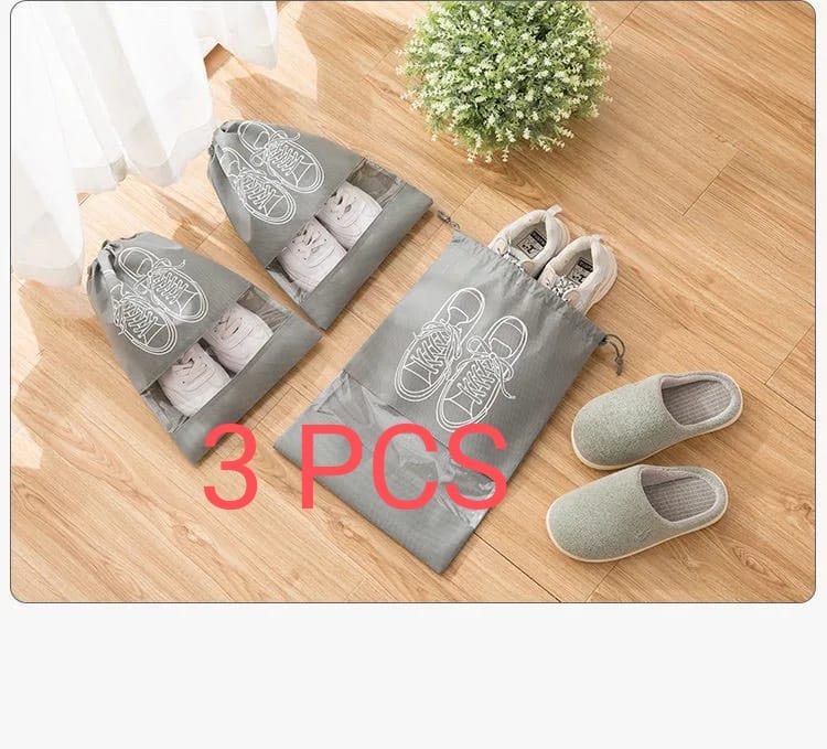 Picture of 10/5/3pcs Shoes Storage Bags Closet Organizer Non-woven Travel Portable Bag Waterproof Pocket Clothing Classified Hanging Bag