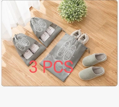 Picture of 10/5/3pcs Shoes Storage Bags Closet Organizer Non-woven Travel Portable Bag Waterproof Pocket Clothing Classified Hanging Bag