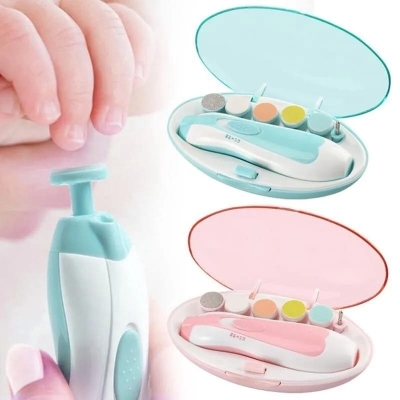 Picture of Electric Nail Trimmer for Baby Newborn Nail Trimmer Manicure Kit For Baby Baby Nail Trimmer Nail Care High Quality Baby Nail Trimmer Baby Care Set Electric Manicure Set Electric Nail Cutter for Baby