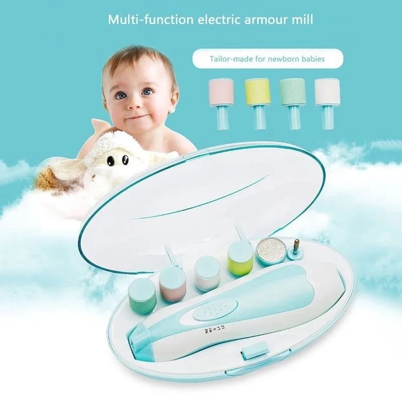 Picture of Electric Nail Trimmer for Baby Newborn Nail Trimmer Manicure Kit For Baby Baby Nail Trimmer Nail Care High Quality Baby Nail Trimmer Baby Care Set Electric Manicure Set Electric Nail Cutter for Baby