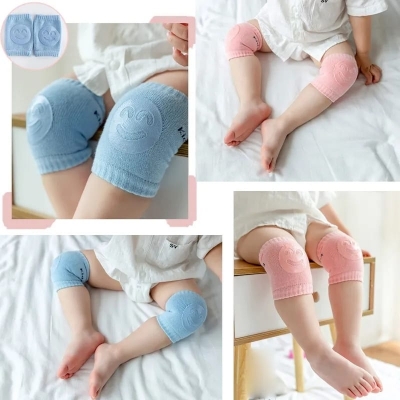 Picture of Baby Knee Pads for Safety Kids Dot Cute Crawling Elbow Knee pad Cushion Toddlers Baby Girls Boys Knee Pads Protector Safety Mesh Infant Leg Warmer