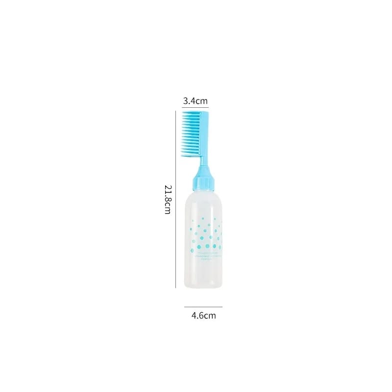 Picture of 60oz Plastic Hair Dye Refillable Bottle Empty Applicator Comb Dispensing Salon Hair Coloring Hairdressing Styling Tools