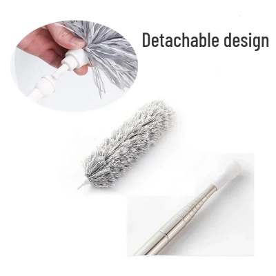 Picture of Microfiber Duster Cleaner Brush Long Extendable Dusters Telescopic Catcher Mites Gap Dust Removal Dusters Home Cleaning Tools-9.5 feet
