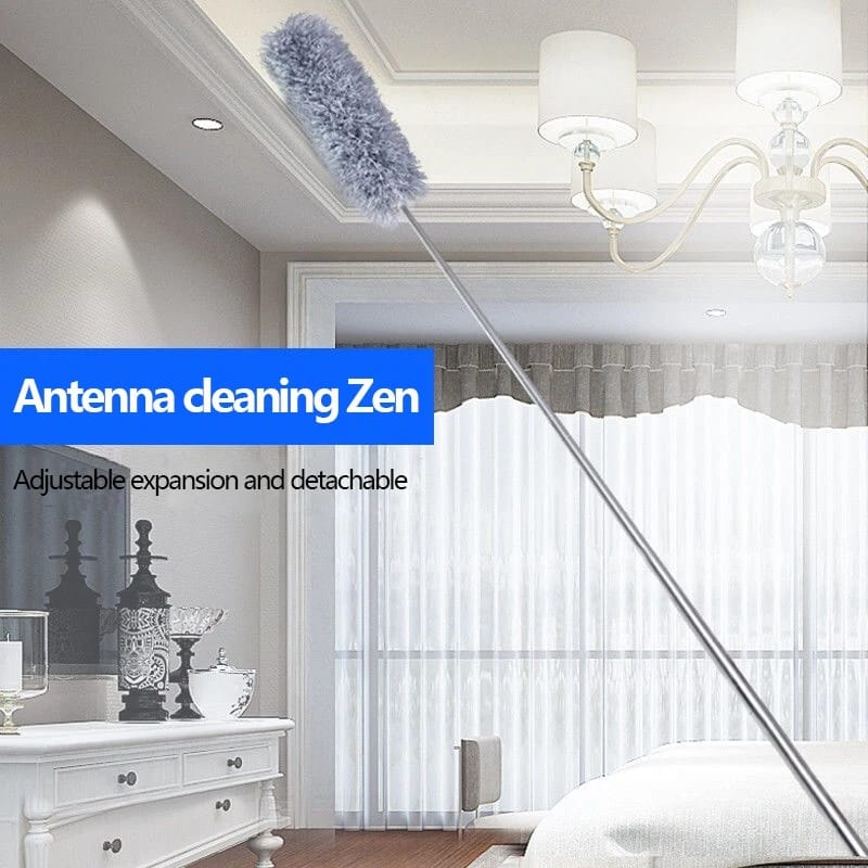 Picture of Microfiber Duster Cleaner Brush Long Extendable Dusters Telescopic Catcher Mites Gap Dust Removal Dusters Home Cleaning Tools-9.5 feet