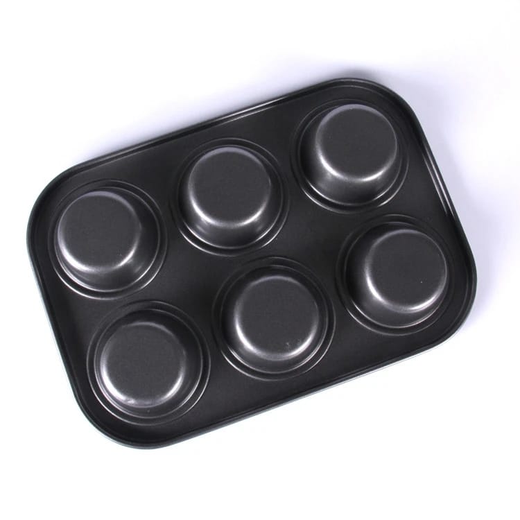 Picture of 6 Cups Carbon steel Mini Muffin Bun Pan non-stick Cupcake Baking Bakeware Mould Tray Cake mold